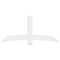Ekena Millwork Bellingham Architectural Grade PVC Gable Bracket, 72"W x 33"H x 4"D x 6"F, 11/12 Pitch GBP072X33X0406BEL00 - alternate 4